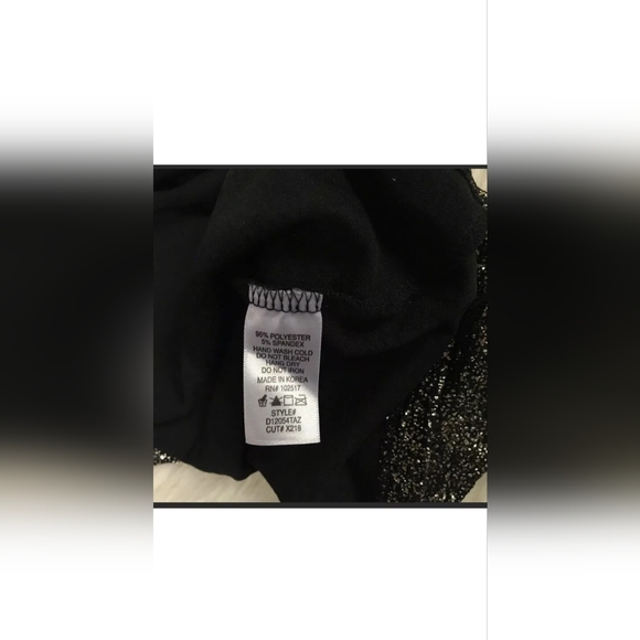 SOPRANO SIZE S SMALL DRESSY BLACK GLITTERY GOLD METALLIC MINI DRESS - Picture 4 of 6